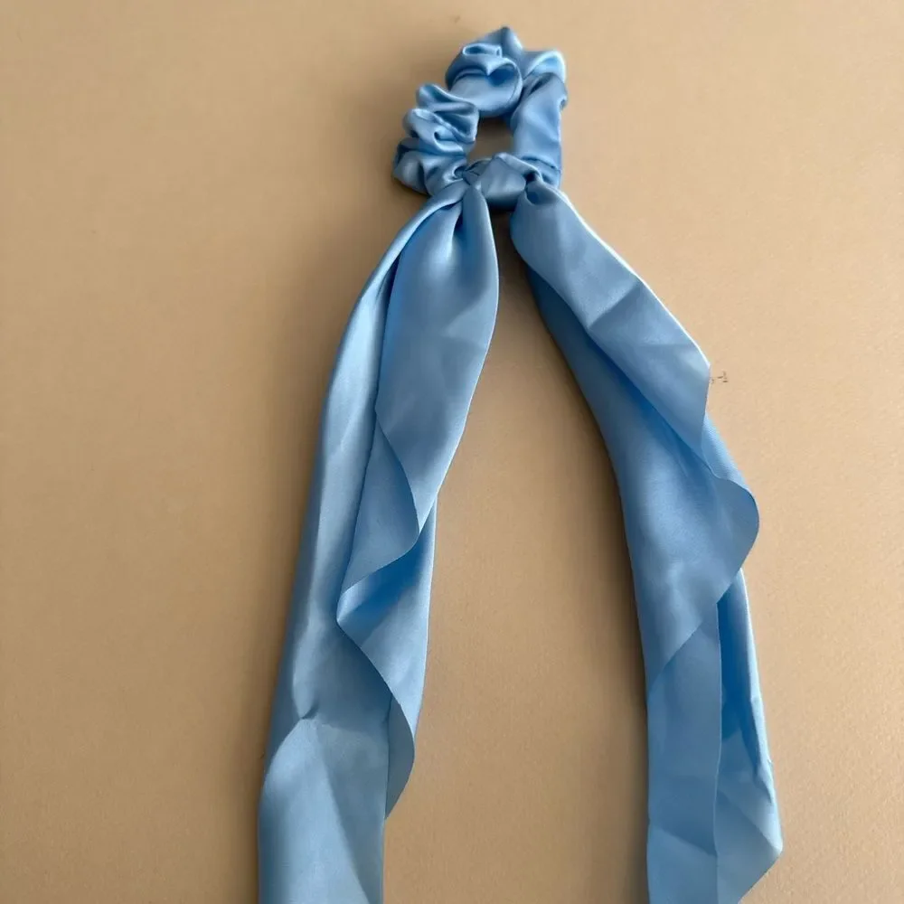 Elegant Blue Hair Scrunchie K73